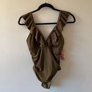 Charmo Green One-Piece Flirty Swimsuit